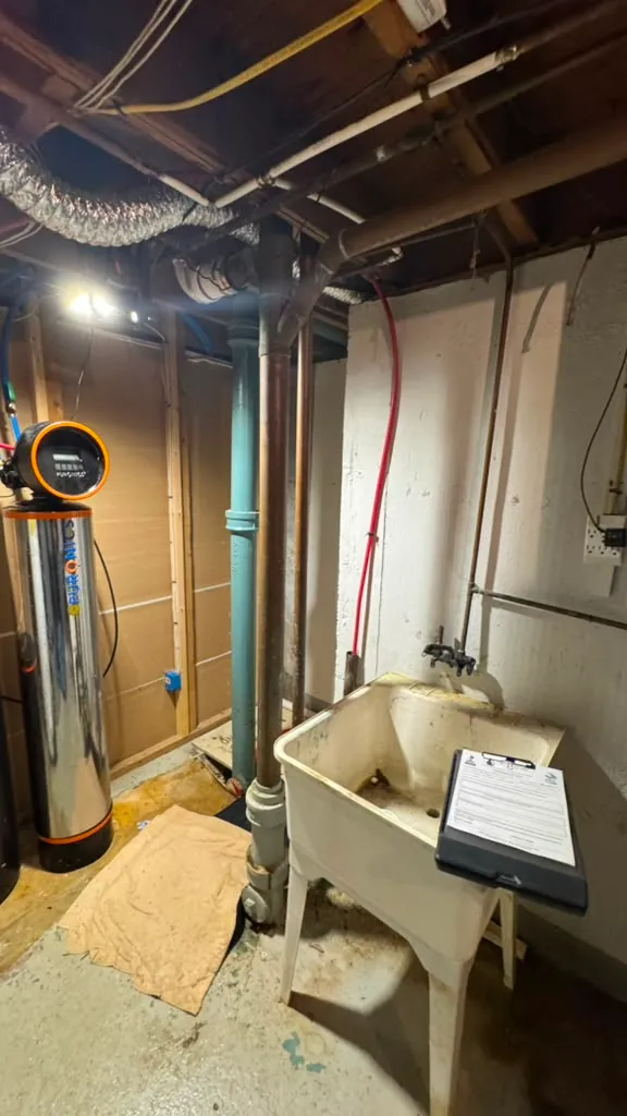 Sistema de filtración instalado en sótano — Long Island