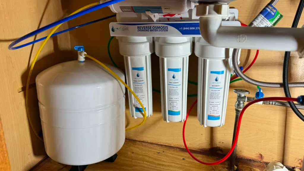 Sistema de ósmosis inversa para agua potable